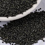 MIYUKI Round Rocailles Beads, Japanese Seed Beads, 15/0, (RR4511) Black Picasso, 15/0, 1.5mm, Hole: 0.7mm, about 27777pcs/50g(SEED-X0056-RR4511)