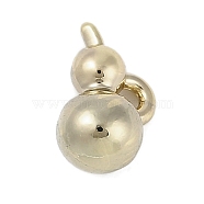 Golden Alloy Pendants, Round, 8x12x6.5mm, Hole: 1.6mm(PALLOY-U003-09G-08)