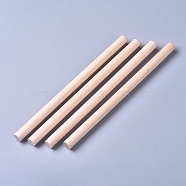 Wooden Sticks, Dowel Rods, for Lollies Craft Building Architectural Model, Floral White, 140x8mm(X-WOOD-D021-21)