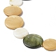 Brins de perles de coquille d'eau douce naturelles peintes par pulvérisation(SHEL-C003-03)-3