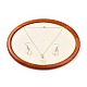Oval Wood Pesentation Jewelry Display Tray(ODIS-P008-21B)-4