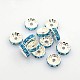 Brass Grade A Rhinestone Spacer Beads(RSB039NF-13)-1