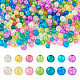 420Pcs 14 Style Transparent Spray Painted Crackle Glass Beads Strands(CCG-TA0002-04)-1