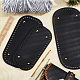 Pandahall elite 3 piezas 3 estilo ovalado de cuero de pu para tejer bolsas de ganchillo almohadilla moldeadora de parte inferior de uñas(DIY-PH0009-84)-5