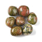 Natural Unakite Beads, Tumbled Stones, No Hole/Undrilled, Nuggets, 20~56x18~30.5x8~28mm(G-G348-01B-47)