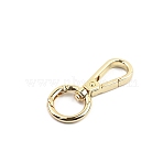 Zinc Alloy Swivel Clasps, with Spring Gate Rings, Light Gold, 56mm(PW-WGF59E9-03)