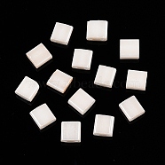 2-Hole Baking Paint Glass Seed Beads, Rectangle, Old Lace, 5x4.5~5.5x2~2.5mm, Hole: 0.5~0.8mm(SEED-S023-17C-16)