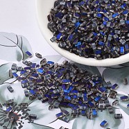 MIYUKI Half TILA Beads, Japanese Seed Beads, 2 Hole, (HTL4556) Azuro Matte, 5x2.3x1.9mm, Hole: 0.8mm, about 1250pcs/50g(SEED-X0054-HTL4556)