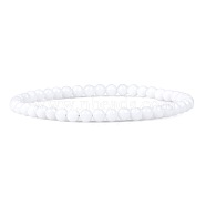 4MM Natural White Jade Stretch Bracelets(RP2095-8)