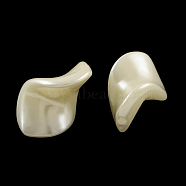 ABS Plastic Imitation Pearl Twist Beads, White, 27x17x10mm, Hole: 1.5mm, about 268pcs/500g(MACR-S252-A41)
