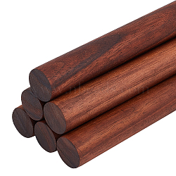 6Pcs Walnut Wood Craft Sticks, Column, Coconut Brown, 20x2cm(WOOD-OC0003-76)