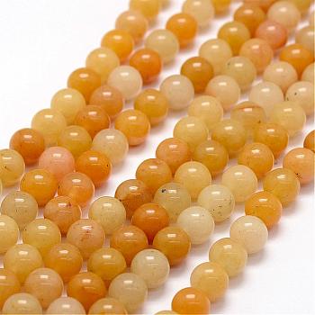 Natural Old Topaz Jade Beads Strands, Round, 8.5mm, Hole: 1mm, about 45pcs/strand, 14.6 inch
