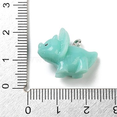 pendentifs dinosaures en résine opaque(RESI-Z028-02D)-3