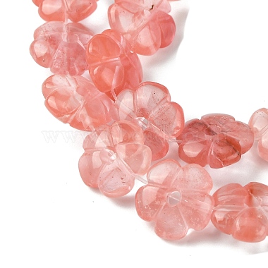 Cherry Quartz Glass Beads Strands(G-H023-B10-01)-4