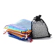 20Pcs 10 Colors Rectangle Organza Drawstring Bags(CON-YW0001-31A)-1