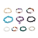 Gemstone Chips Beaded Stretch Bracelet for Men Women(BJEW-JB08641-01)-1