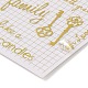 Hot Gold Foil Paper Self-Adhesive Stickers(DIY-K076-01C)-3