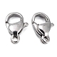 Polished 316 Surgical Stainless Steel Lobster Claw Clasps(X-STAS-R072-11A)-2