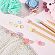 30Pcs Baking Painted Zinc Alloy Knitting Stitch Marker Rings(DIY-NB0009-64)-4
