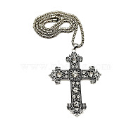 Handmade Retro Gothic Big Cross Alloy Electroplated Pendant DIY Necklace(RK9641)