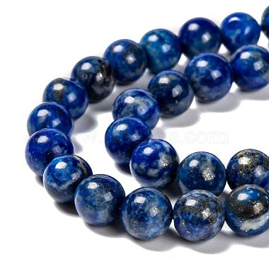 Natürliche Lapislazuli Perlenstränge(G-G953-01-8mm)-3