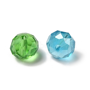 Perles de verre transparentes plaquées rondelles à facettes rondelles couleur ab(GLAA-R152-10mm-M2)-2