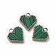 Synthetic Malachite Dyed Heart Charms(STAS-A076-08P)-1