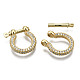 Brass Micro Pave Clear Cubic Zirconia D-Ring Anchor Shackle Clasps(ZIRC-S066-047-NF)-3