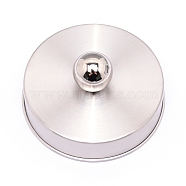 304 Stainless Steel Capping, Flat Round, Stainless Steel Color, 73.5x36mm, Inner Size: 70mm(STAS-WH0015-94P)