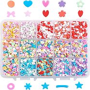 Olycraft Handmade Polymer Clay Nail Art Decoration, Fashion Nail Care, Mixed Shapes, Mixed Color, about 149g/set(CLAY-OC0001-01)