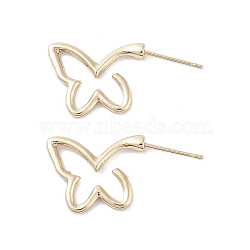 Butterfly Alloy Studs Earrings for Women, with 304 Stainless Steel Pins, Light Gold, 14.5x2mm(EJEW-H309-11KCG)