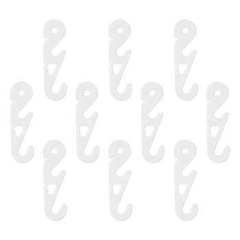 Adjustable Plastic Mouth Cover Hook Ear Cord, White, 53x15mm