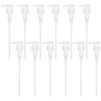 24 Tooth Plastic Dispensing Pumps, Fits Shampoo and Conditioner Jugs Bottles, Clear, 4.55x2.65x13.8~21cm