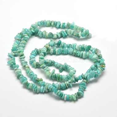 Amazonite naturelle perles de puce brins(G-M205-64A)-2