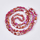 Electroplate Opaque Solid Color Glass Beads Strands(EGLA-T020-02)-3