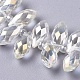 Electroplate Glass Faceted Teardrop Beads Strands(EGLA-D014-37)-3