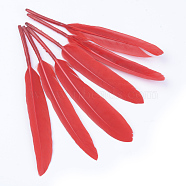 Goose Feather Costume Accessories, Dyed, Red, 100~175x13~25mm(FIND-Q056-14)