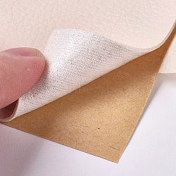 PU Leather Fabric, with Adhesive Back, for Sofas, Car Seats, Handbags, Jackets, First Aid Patch, Beige, 76x1mm, about 152cm/Roll(AJEW-WH0105-78B)
