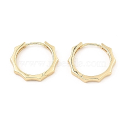 Brass Hoop Earrings, Sun, Light Gold, 18x21x3mm(EJEW-I289-18A-KCG)