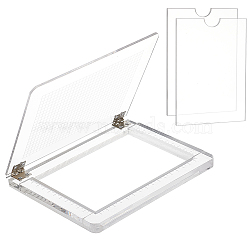 Notebook Type Acrylic Artifact Printing Plate for Engrave, Print, DIY Handmade Scrapbook Stamp Tools, Clear, 195x152x15mm(DIY-WH0502-42)