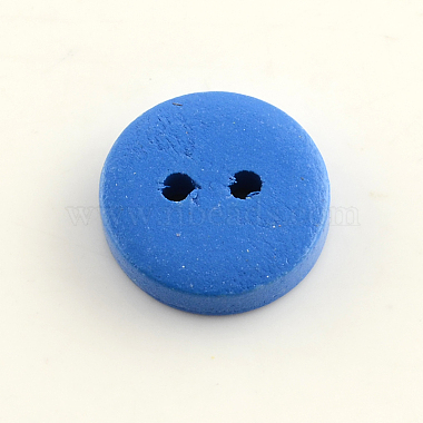 2-Hole Dyed Wooden Buttons(BUTT-R031-035)-3