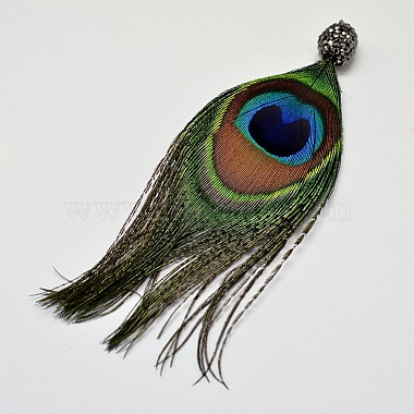 Peacock Feather Big Pendants(RB-I074-01)-2