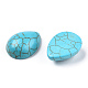 Craft Findings Dyed Synthetic Turquoise Gemstone Flat Back Teardrop Cabochons(TURQ-S270-15x20mm-01)-2