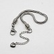 304 Stainless Steel European Round Snake Chains Bracelets(STAS-J015-06)-1