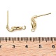 Brass Studs Earringss Finding(KK-K364-10G)-3