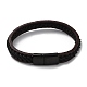 Leather Braided Cord Bracelet(BJEW-F460-07EB)-1
