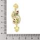 Rack Plating Brass Pave Colorful Cubic Zirconia Flower Connector Charms(KK-C052-37E-G)-3