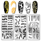 Stainless Steel DIY Nail Art Templates(MRMJ-WH0092-030)-1