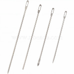 4Pcs 4 Styles Titanium Steel Turner, Sewing Tool, Stainless Steel Color, 177~249x6.5~7x4mm, Hole: 13.5x3.8~4mm, 1pc/style(DIY-CY0003-84)