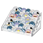 6-Tier Acrylic Badge Display Risers Stands, Coins Minifigures Tiered Organizer Holder, Clear, Finished Product:31x23.5x16cm(ODIS-WH0334-001D)